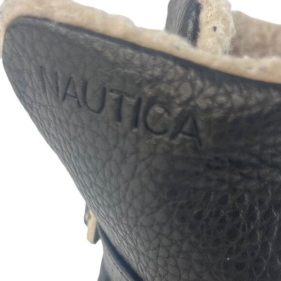 Nautica Womens Snow Boots Buckles Faux Fur Black Size 8 - Picture 6 of 10